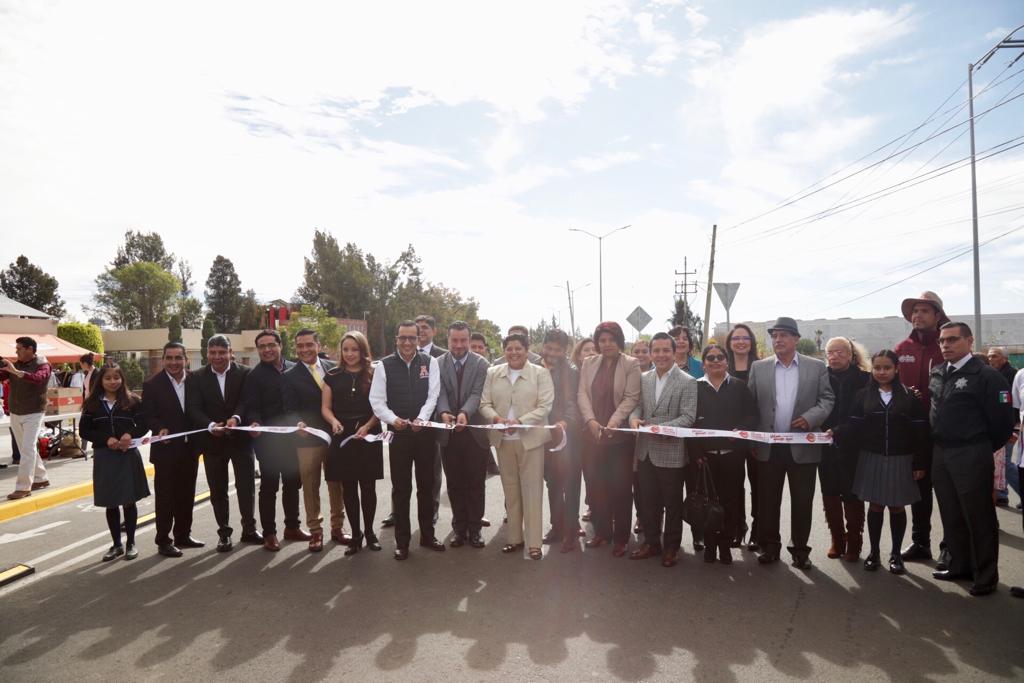 Foto: Cortesía Karina Pérez Popoca inaugura rehabilitación de la Avenida del Sol