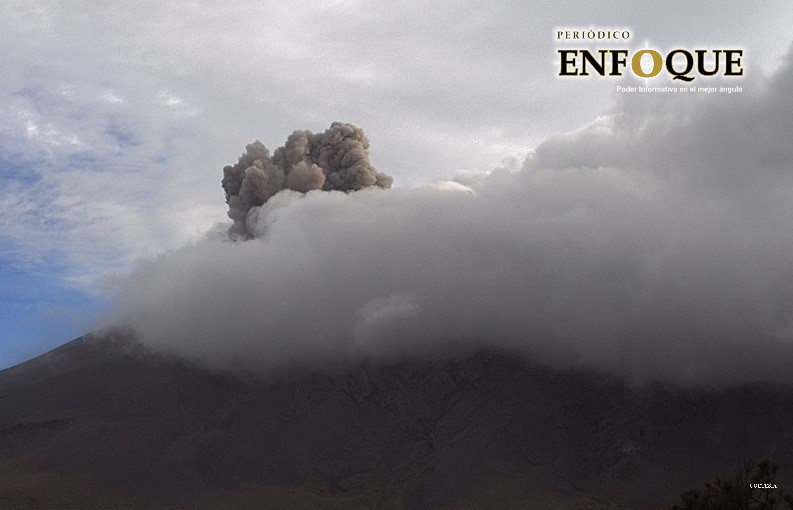 Foto: Cortesía Registra volcán Popocatépetl 98 exhalaciones en las últimas 24 horas (Video)