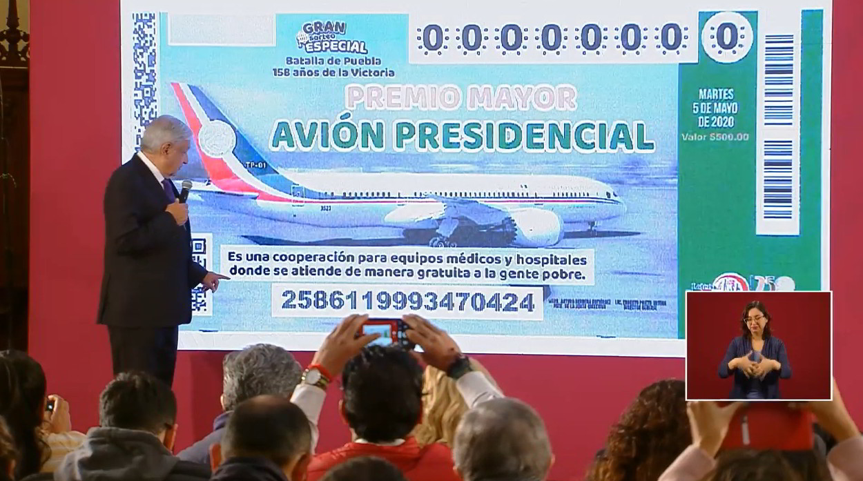 Foto: Cortesía Sí habrá #AMLORifa: el premio será en efectivo, no el avión presidencial