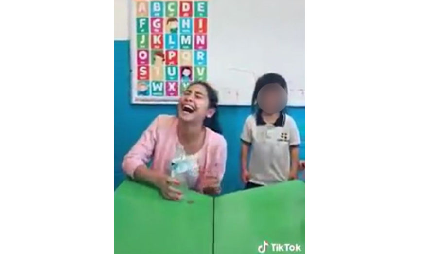 Foto: Cortesía Despiden a maestra por hacer reto de la botella a niña de kínder