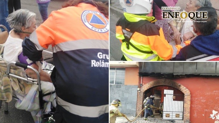 Foto: Cortesía Se incendian dos casas habitación en la capital poblana (Fotos)