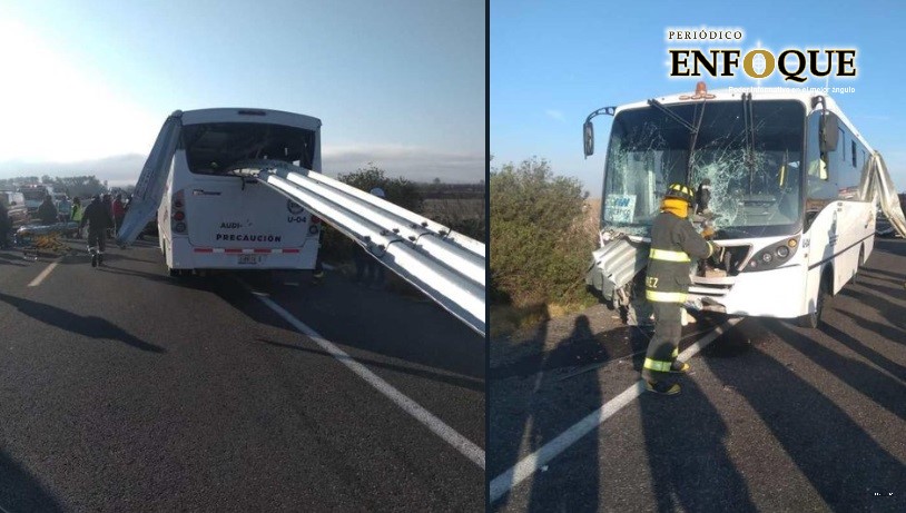 Cinco lesionados graves por accidente de autobús de la empresa Audi (Fotos)