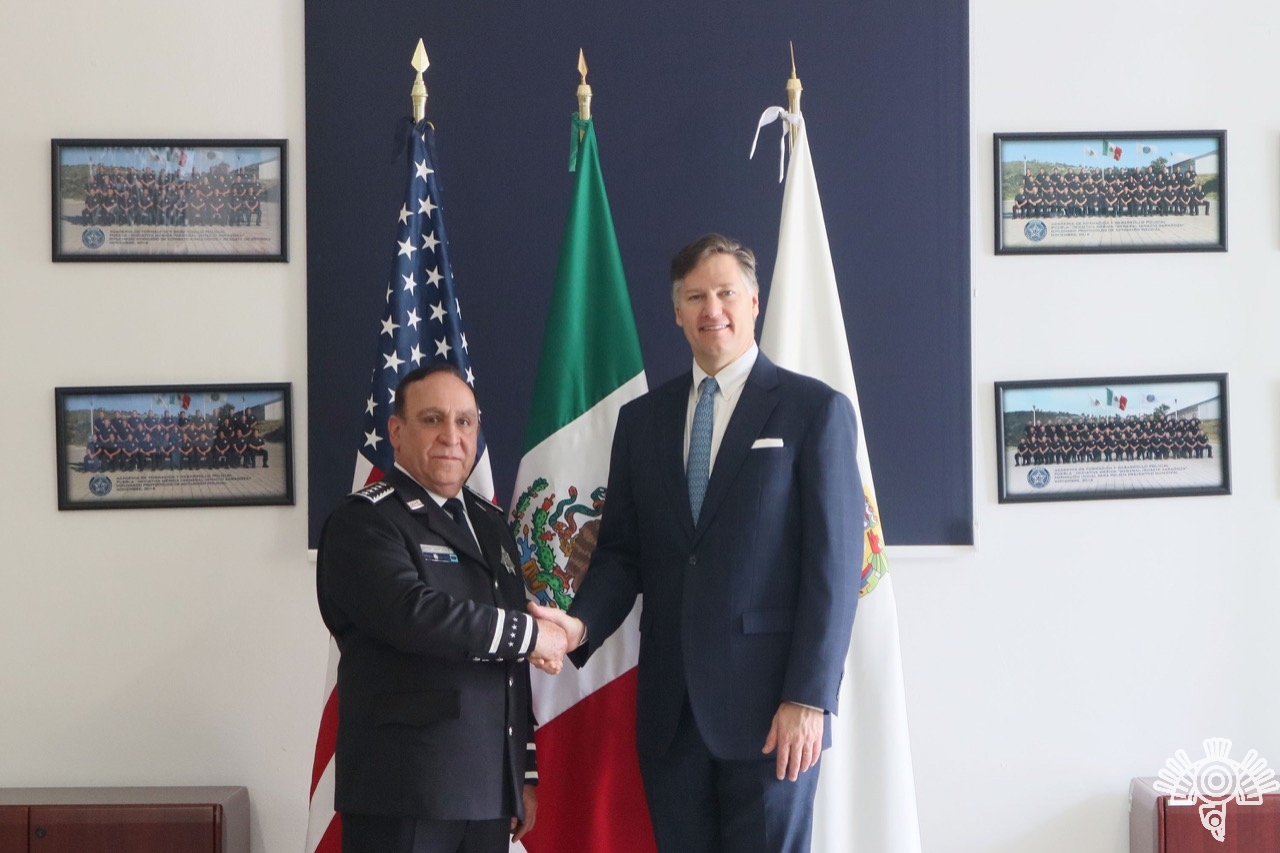 Foto: Cortesía Estrechan lazos de cooperación SSP y embajada de Estados Unidos