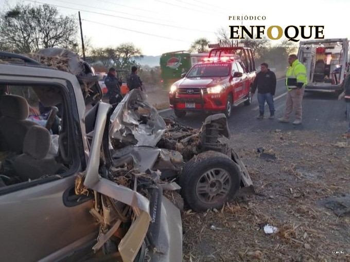Se registra fatal accidente en la Puebla- Tehuacán 