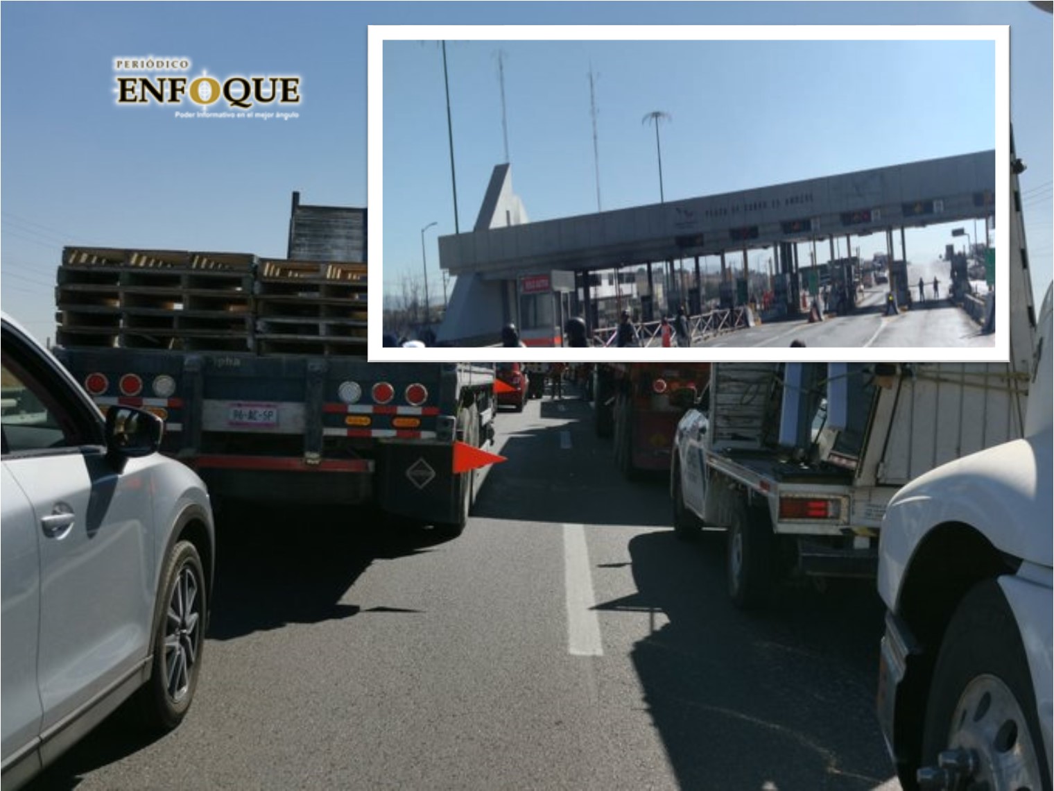 Foto: Marisol Oropeza Integrantes de la CONIMER inician cierres parciales en la caseta Amozoc (Video)