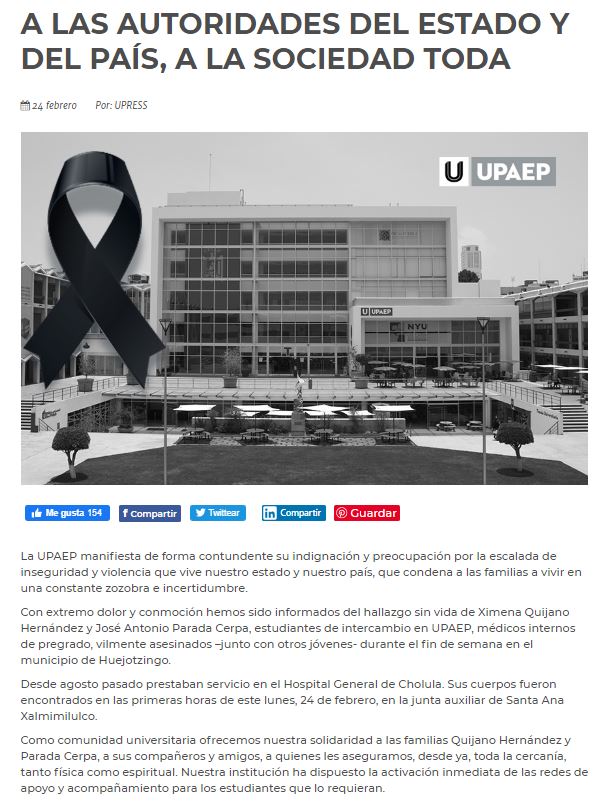 Foto: Cortesía Hallan cuatro personas ejecutadas en Huejotzingo, Puebla; dos son colombianos