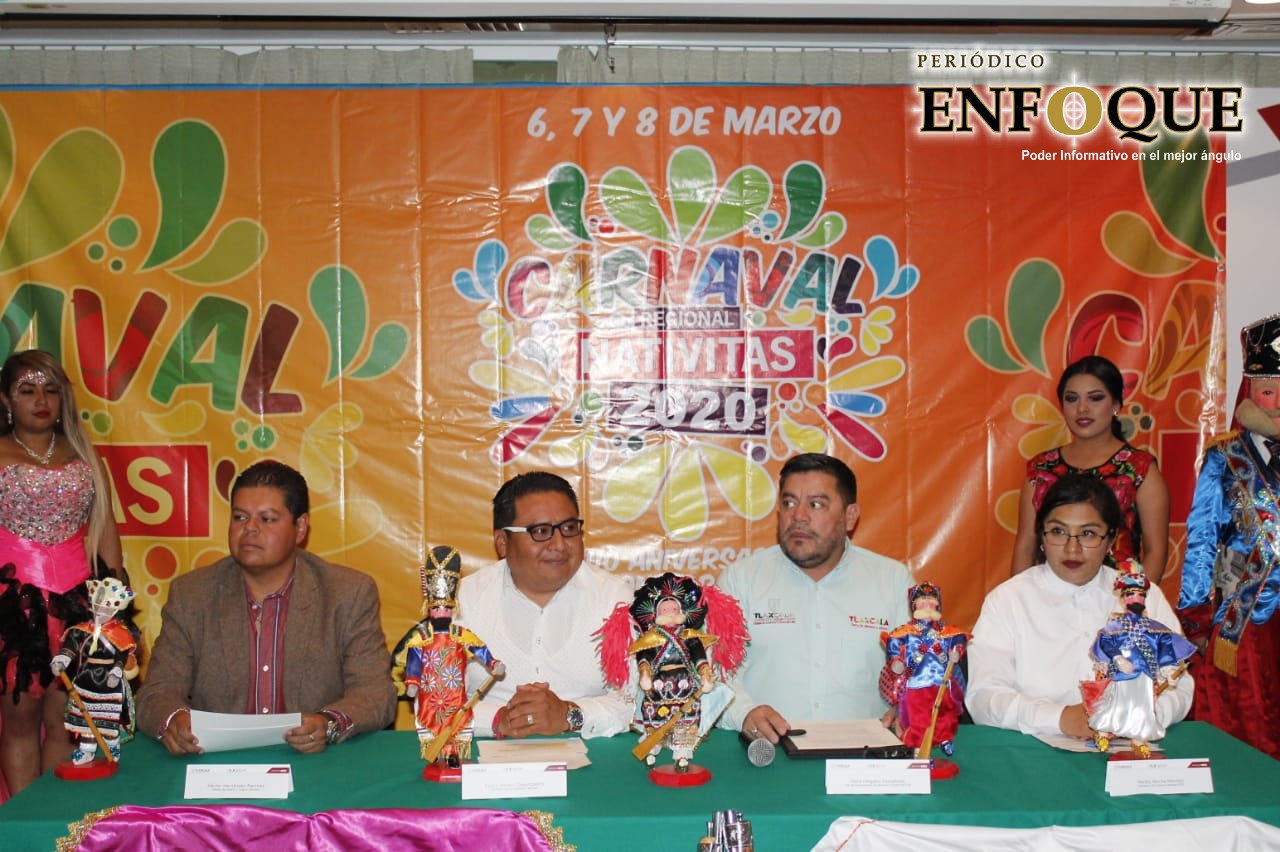 Foto: Rommel Pichardo Presentan Carnaval Regional de Nativitas 2020