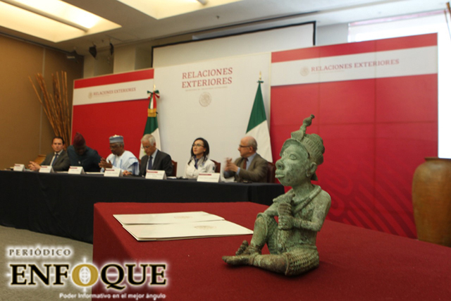 Foto: Cortesía México recupera y devuelve antigua escultura a nigeria