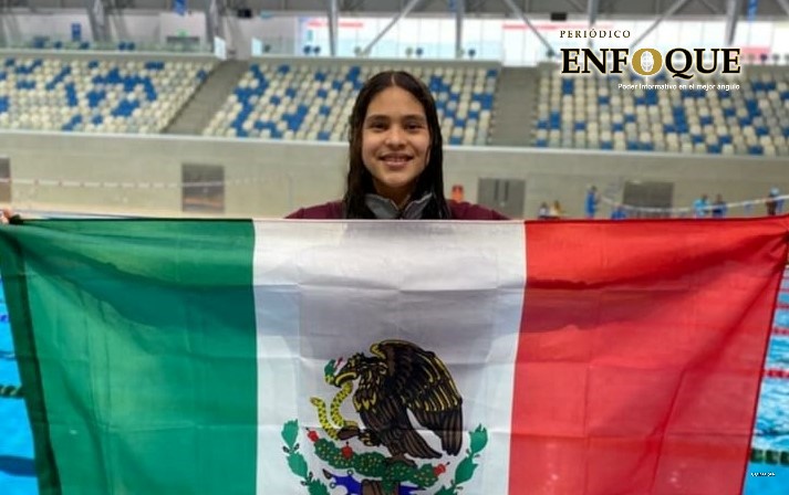 Foto: Cortesía Nadadora de Puebla conquistó medallas en Perú
