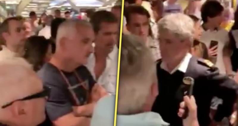 Foto: Cortesía Crucero varado en Cozumel; pasajeros viven caos y desesperación (Video)