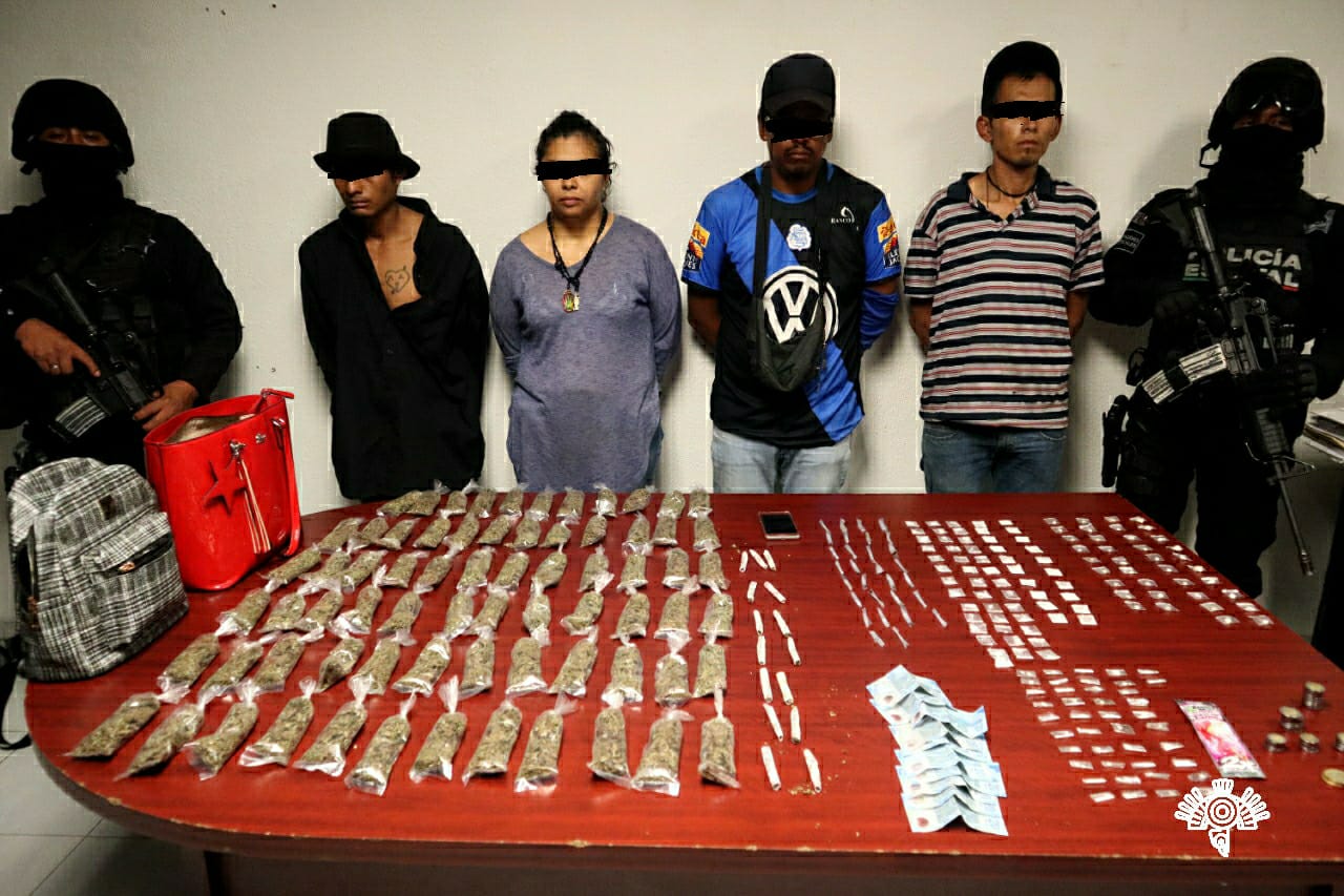 Foto: Cortesía Captura SSP a banda dedicada al narcomenudeo