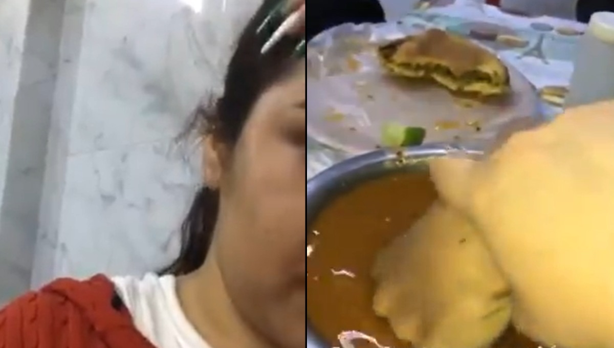 Foto: Cortesía Lady Marrana: Exhiben a mujer de León que mete la mano en salsa de taquería (Video)