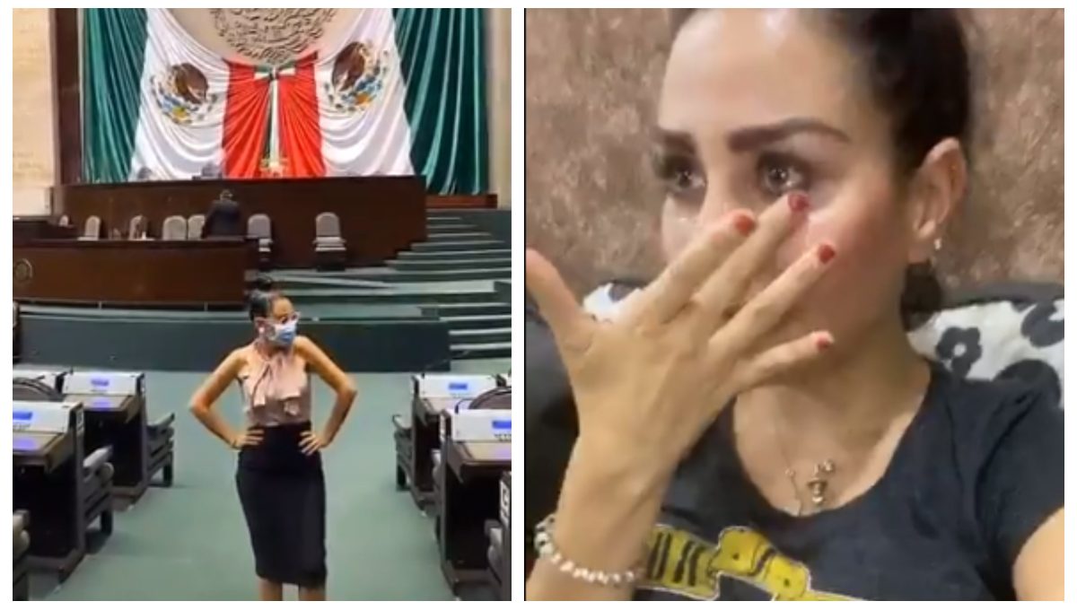 Foto: Cortesía Nayeli Salvatori rompe en llanto tras críticas por polémico video en la Cámara de Diputados