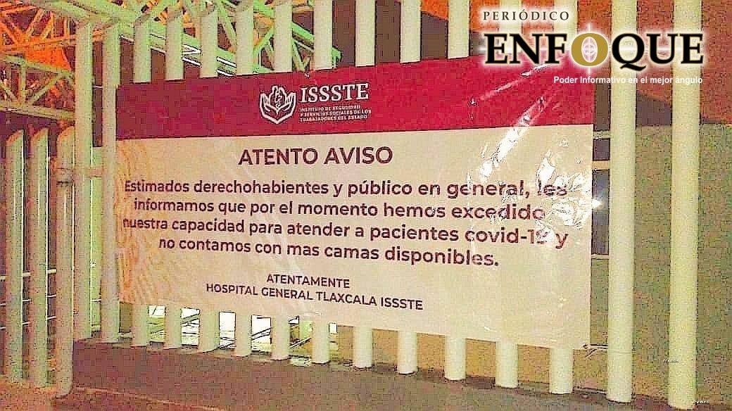 Foto: Cortesía Al límite de su capacidad Hospital General del ISSSTE Tlaxcala