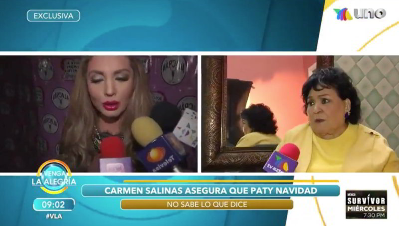 Foto: Cortesía Carmen Salinas dice que Paty Navidad “la desquicia”