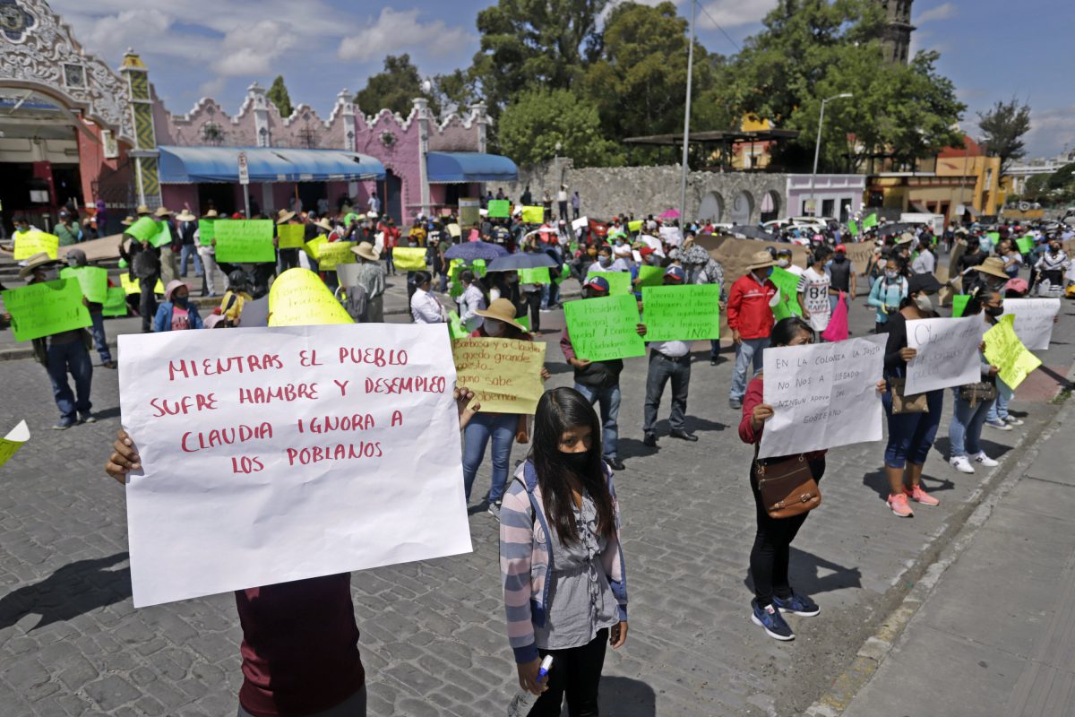 Antorchistas piden apoyo económico a Barbosa para sobrevivir a la pandemia