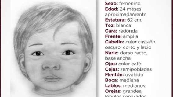 Foto: Cortesía #BebaDeAragón: Fiscalía Edomex y Bryan Lebarón ofrecen recompensas para identificarla