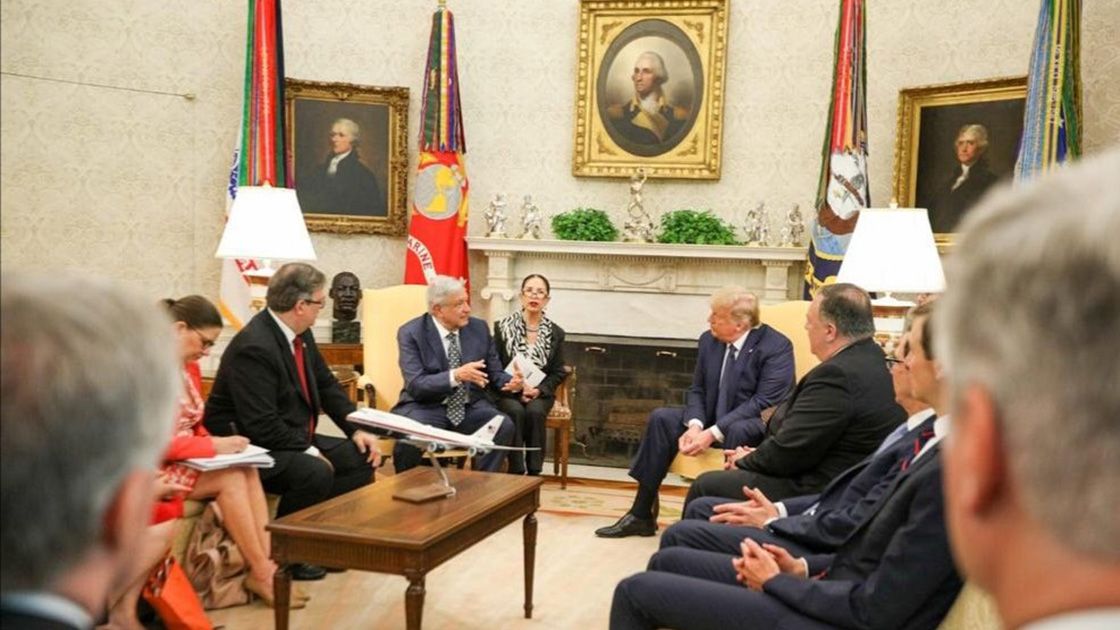 Foto: Cortesía 10 frases de AMLO y Trump en el discurso conjunto desde la Casa Blanca