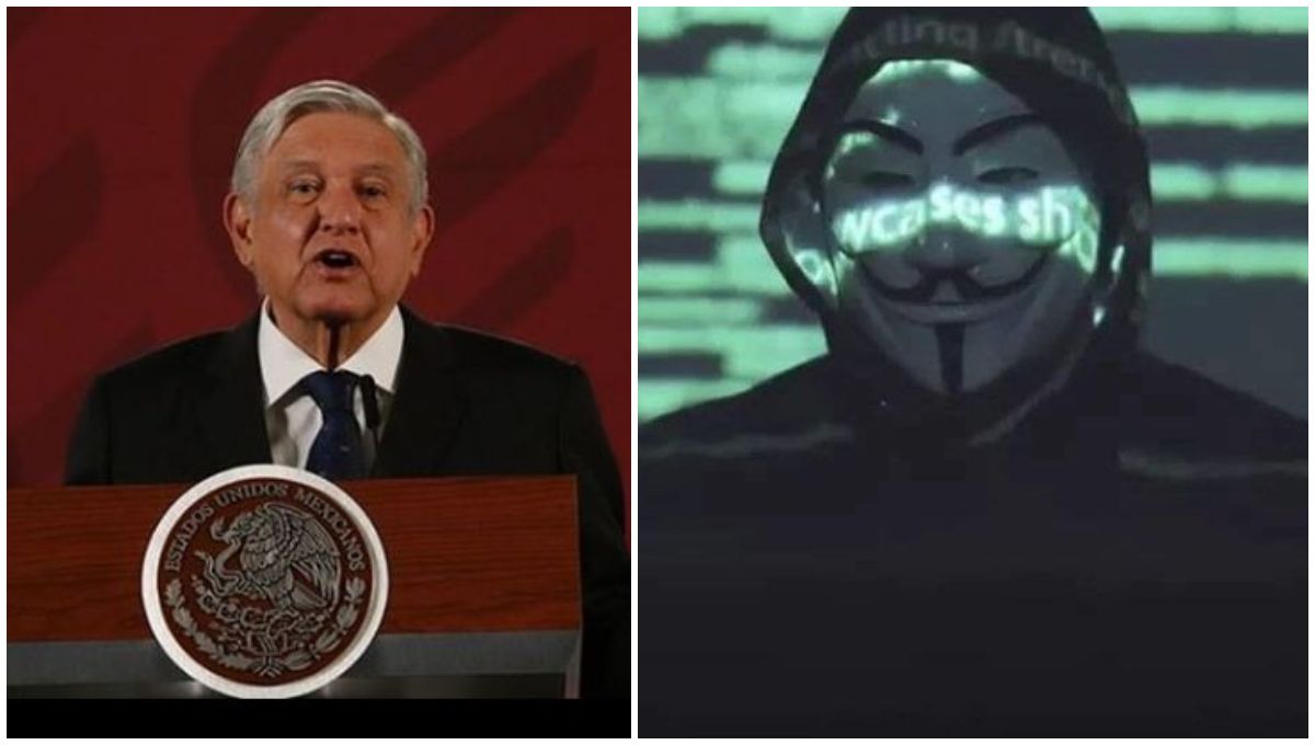 Foto: Cortesía ¿Amenaza de hackeo? Anonymous podría ir contra la conferencia mañanera de AMLO