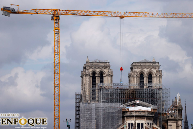 Foto: Cortesía Notre Dame se reconstruirá de forma idéntica a antes del incendio