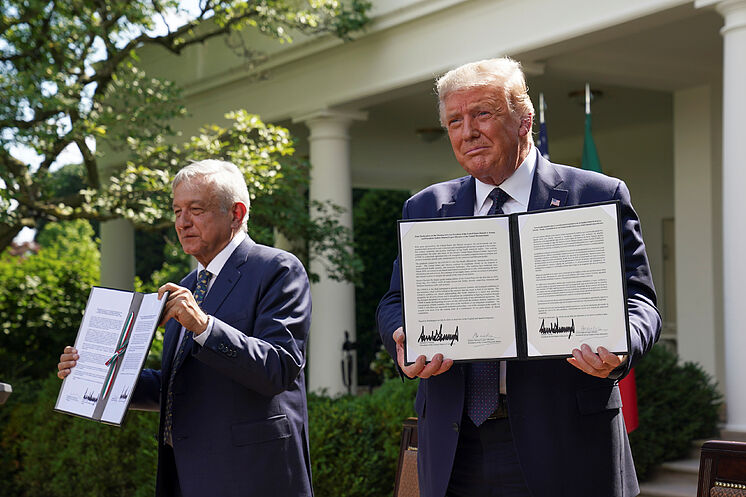 Foto: Cortesía Esta es la declaración conjunta firmada por Trump y López Obrador en EU
