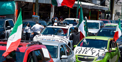 Caravana contra López Obrador, ahora en EU