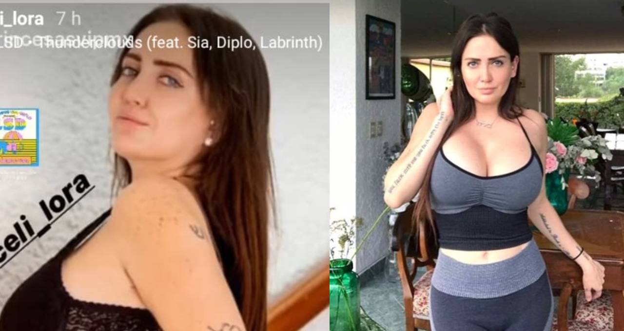 Foto: Cortesía Celia Lora estremece las redes sociales posando en lencería de encaje