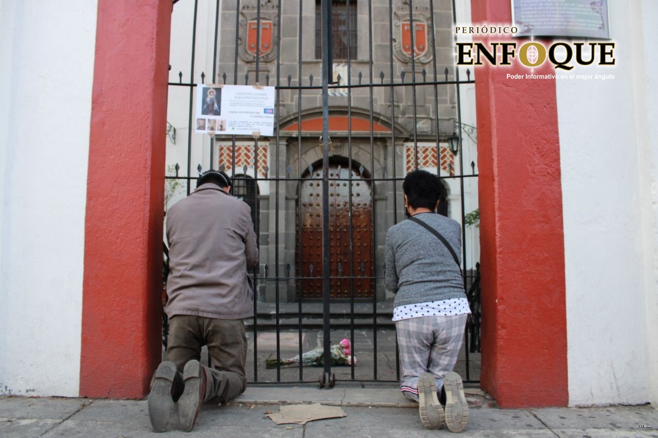 Foto: Cortesía Católicos acuden al templo de la Virgen del Carmen para celebrarla en su día