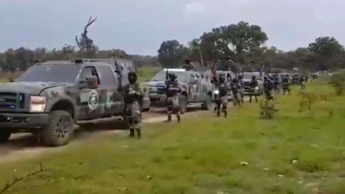 Foto: Cortesía '¡Pura gente del señor Mencho!': Supuestos miembros del Cártel Jalisco presumen poderío militar