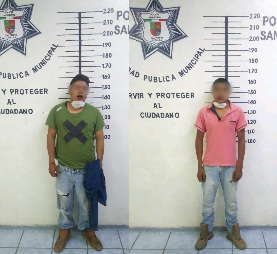 Evita policía de San Pedro Cholula linchamiento de 2 presuntos asaltantes