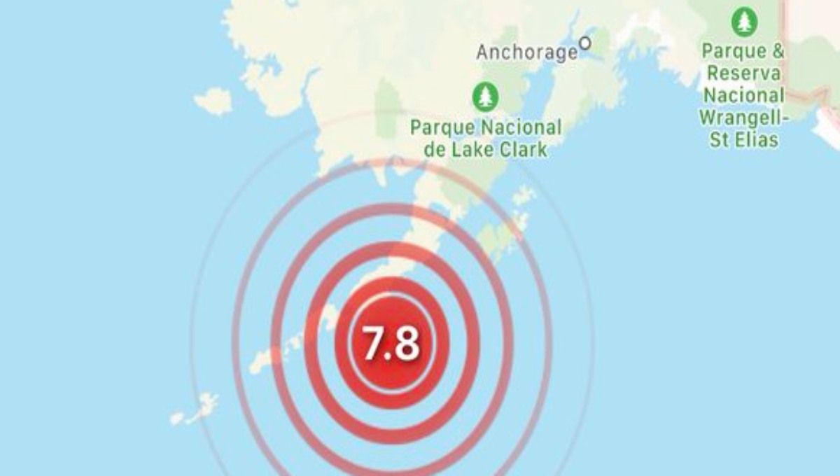 Foto: Cortesía Terremoto de magnitud 7.8 azota a Alaska; activan alerta de tsunami