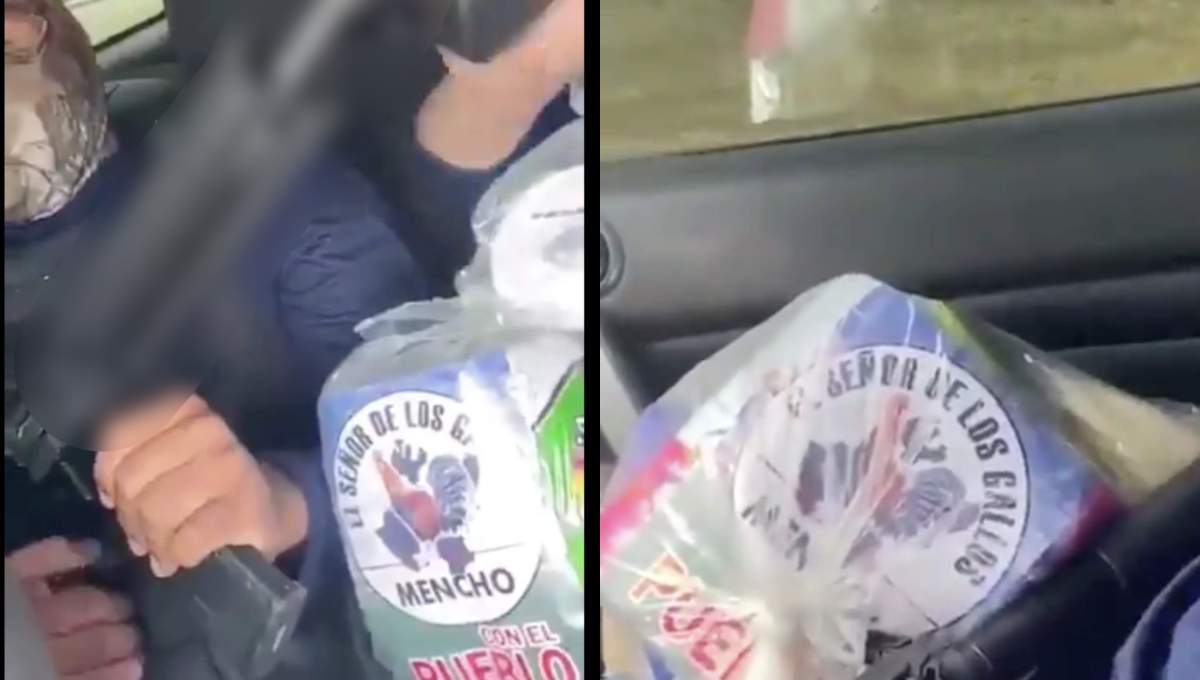 Foto: Cortesía ¿Despensas de sangre? CJNG entrega apoyos en Colima para “esclavizar al pueblo”
