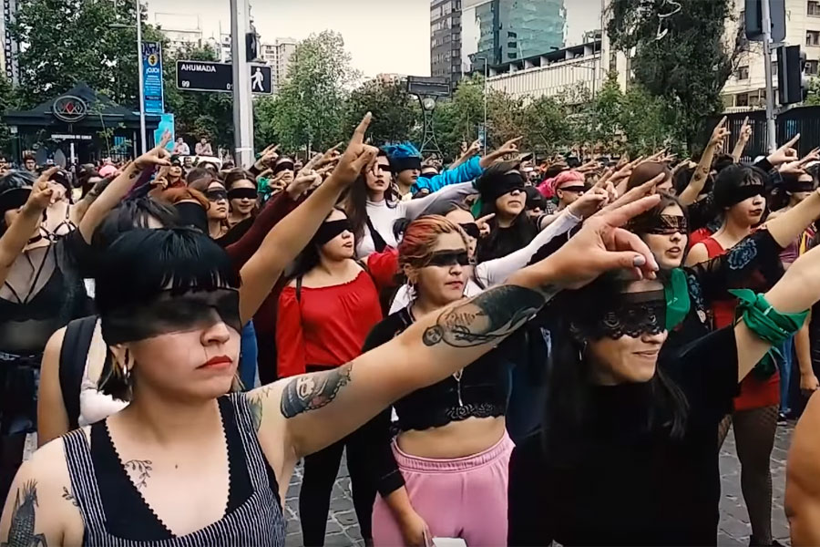 Foto: Cortesía '¡Retiren los cargos!', piden actrices de Hollywood a Piñera en apoyo al colectivo feminista chileno Lastesis