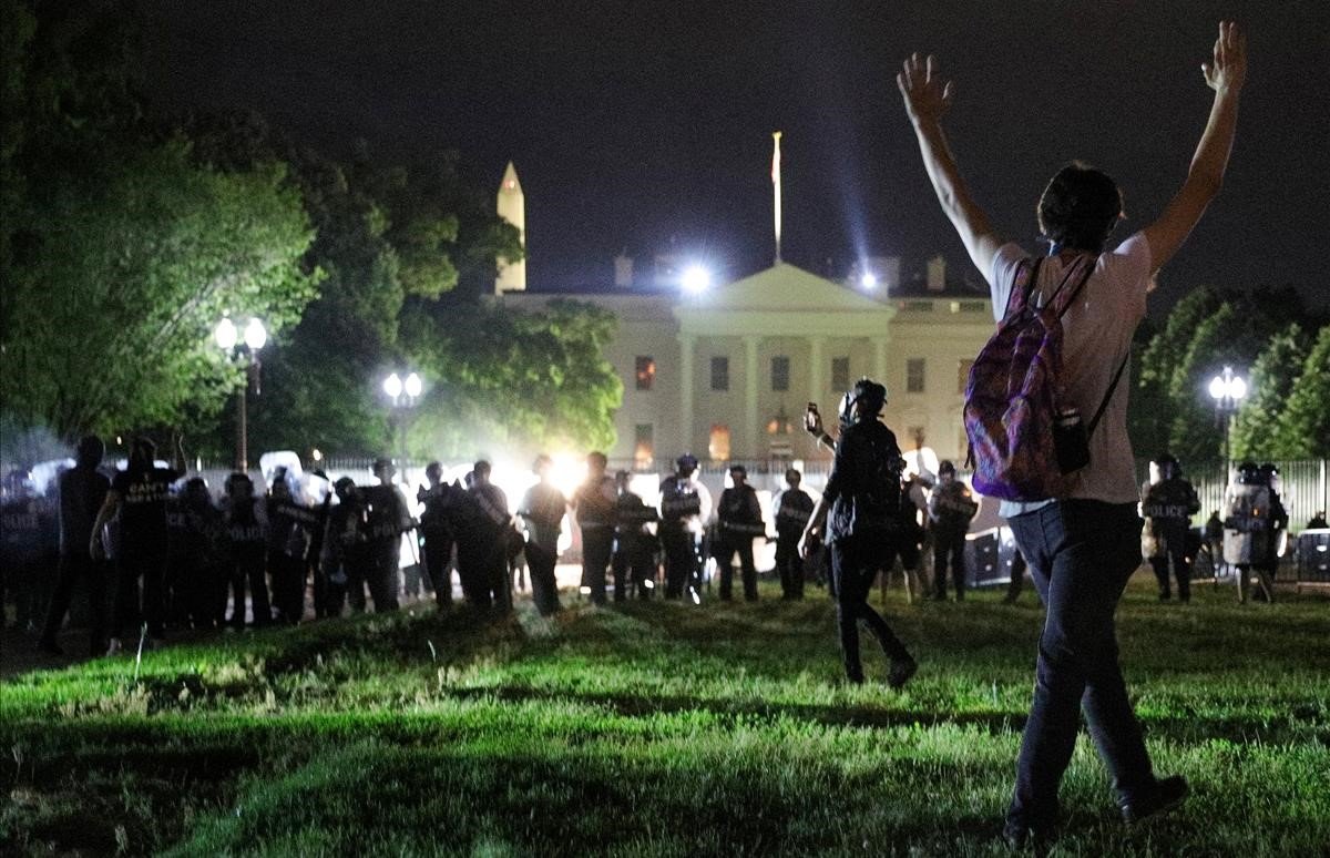 Foto: Cortesía Trump se refugia en búnker de la Casa Blanca tras protestas en Estados Unidos