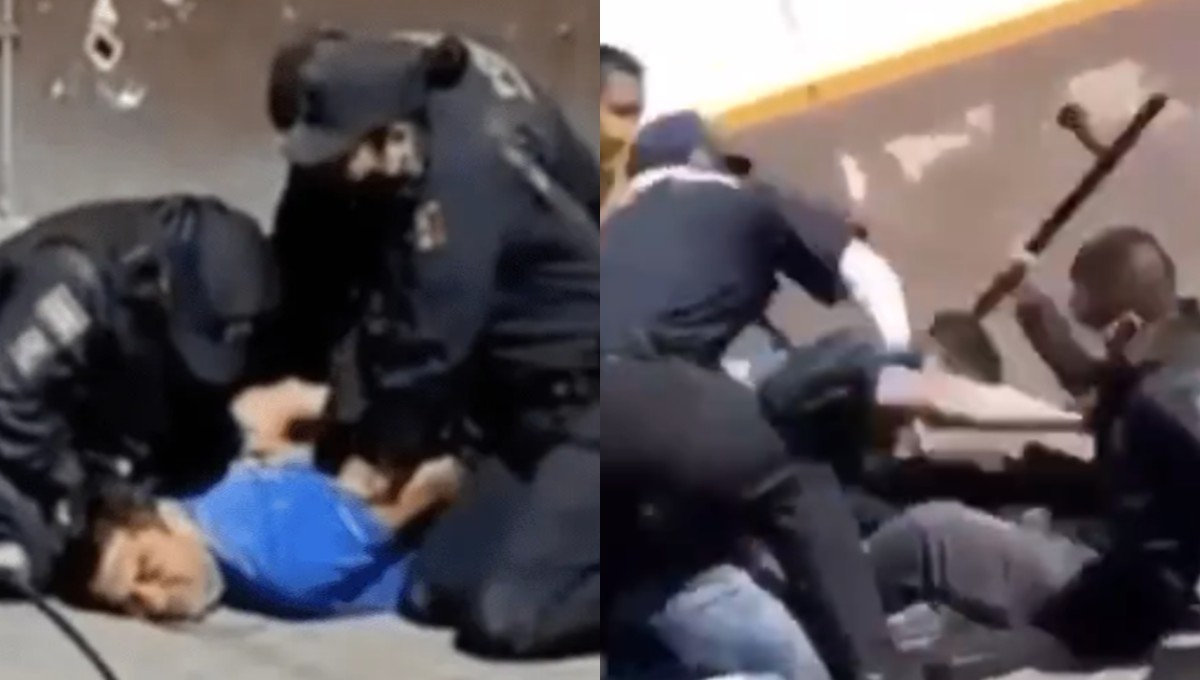 Foto: Cortesía Brutalidad policiaca: golpean a hombre por no traer cubrebocas en Guanajuato
