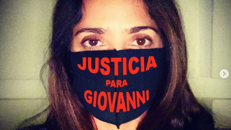 Periodicazo en la boca: Critica a Salma Hayek por pedir justicia y ella le contesta