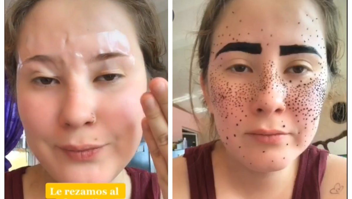 Foto: Cortesía Chica realiza tutorial de maquillaje con henna y los resultados fueron terribles (Video)