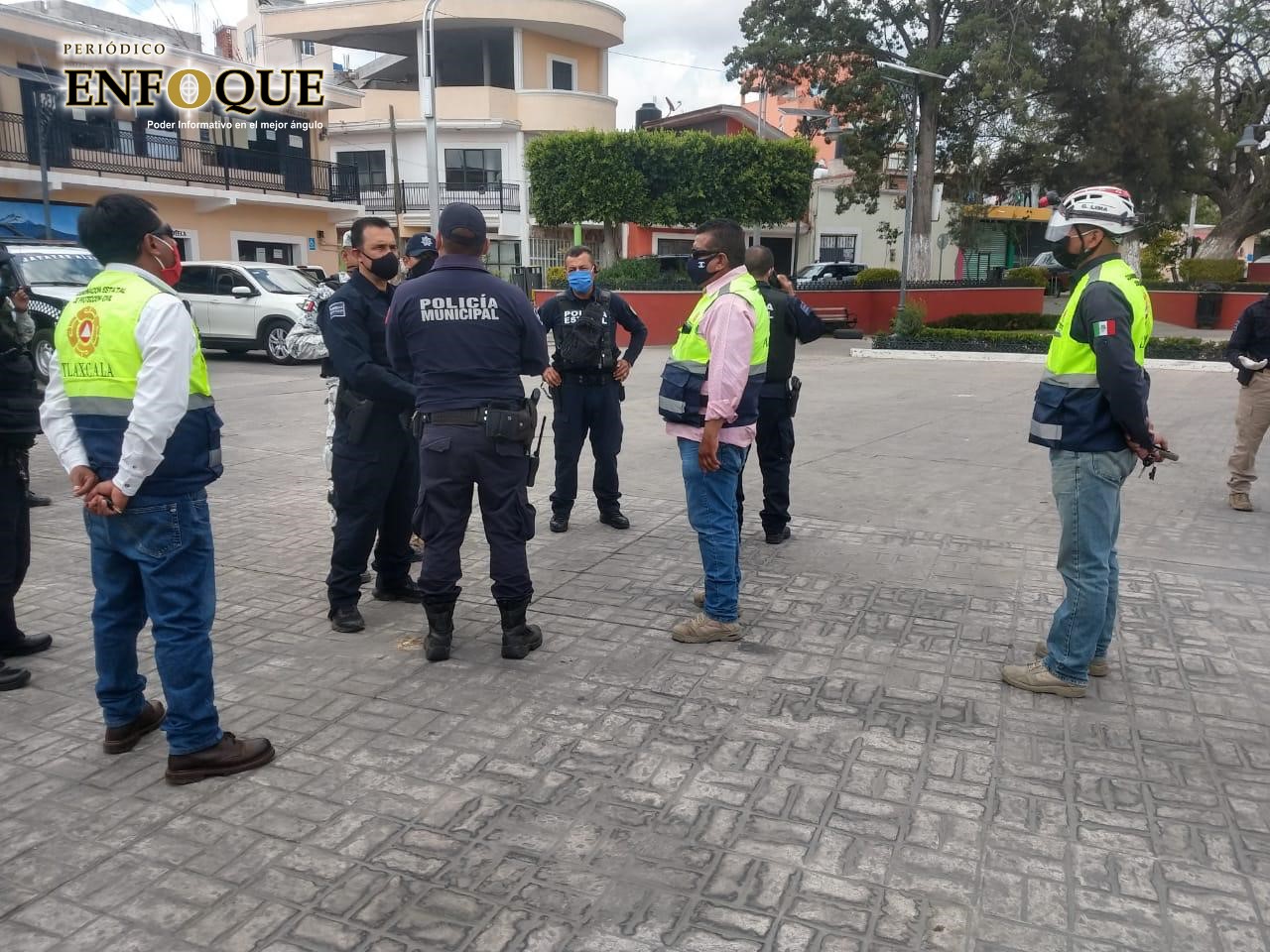 Foto: Rommel Pichardo Impiden instalación de tianguistas en Mazatecochco