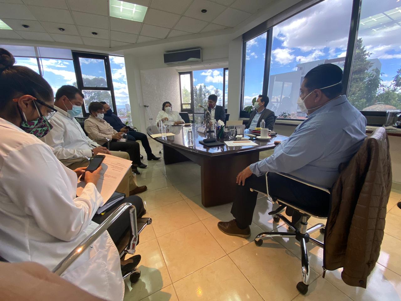 Foto: Cortesía Movilidad estatal y Ayuntamiento de San Andrés Cholula definen esquemas de trabajo para la nueva normalidad