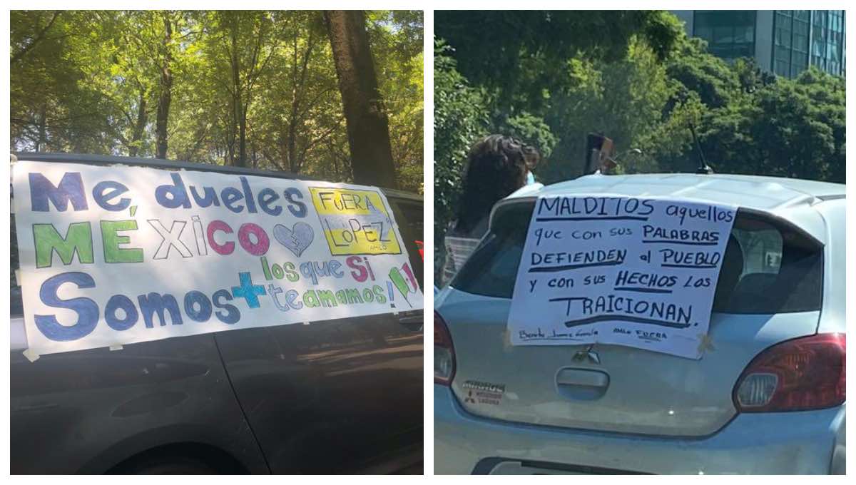 Foto: Cortesía Realizan segunda caravana de autos anti-AMLO en la CDMX