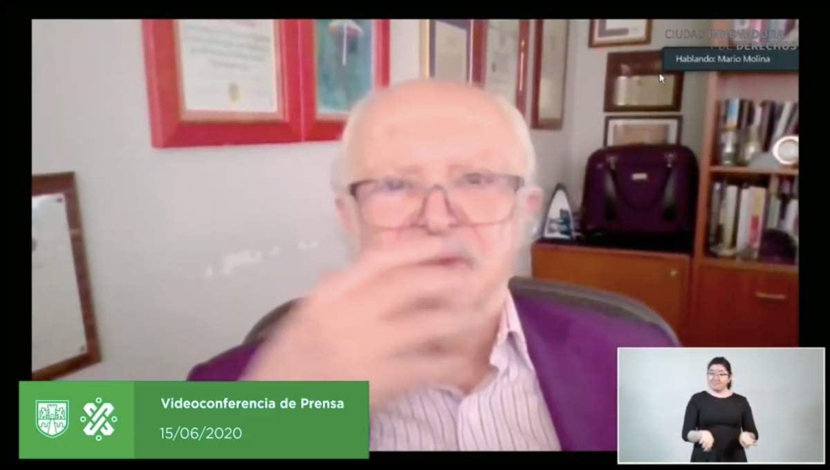 Foto: Cortesía Partículas “aerosoles” o PM 2.5, que circulan en el ambiente, transmiten COVID-19: Mario Molina