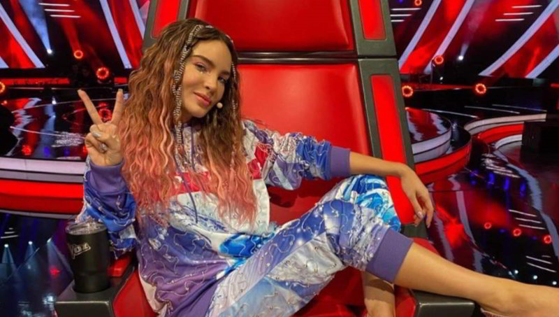 Foto: Cortesía ¡Se le vio todo! La falda transparente de Belinda que robó suspiros en ‘La Voz’ (Fotos)
