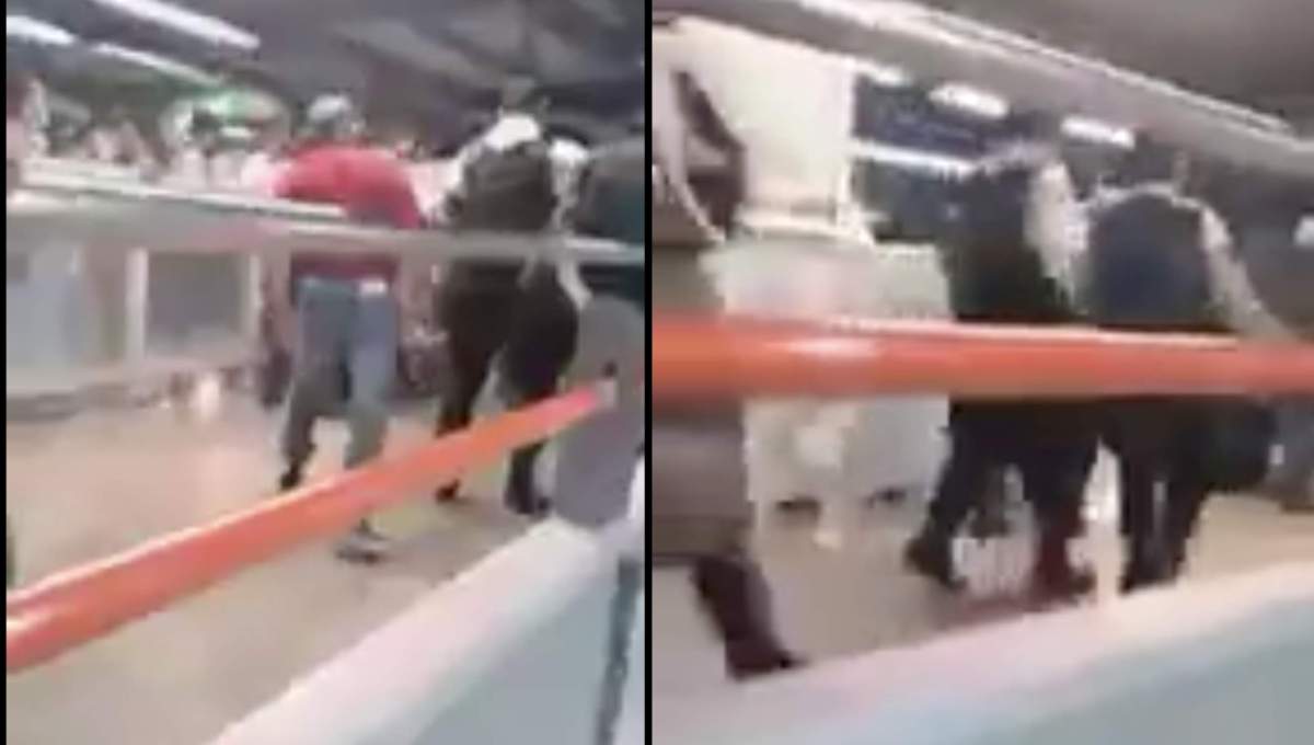 Borrachos agarran a golpes a policíasen Cdmx (Video)