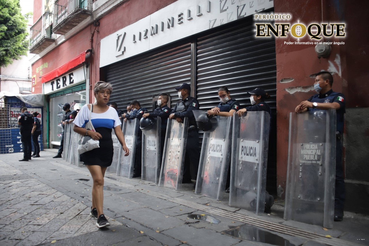 Foto: Cortesía Continuarán operativos para impedir instalación de ambulantes en el Centro Histórico