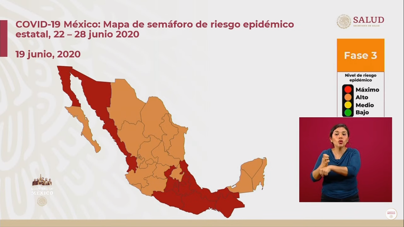 Foto: Cortesía Esta es la lista de los estados que estarán en semáforo naranja y los que se quedarán en rojo