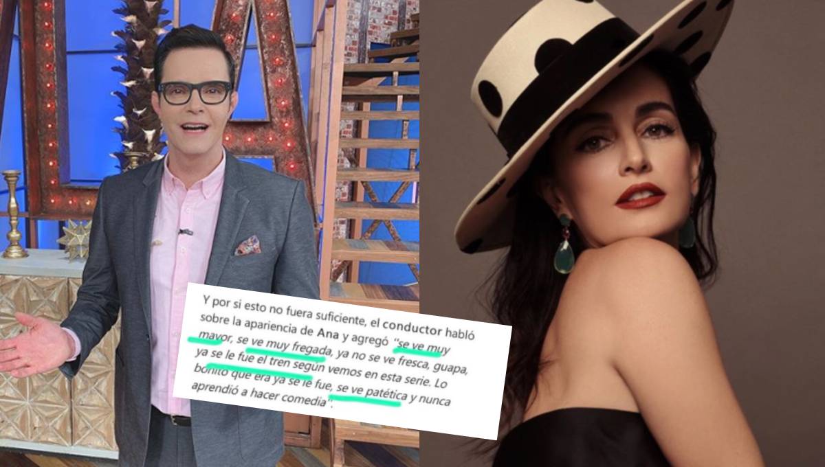 Foto: Cortesía Ahora Ana de la Reguera exhibe ataques y groserías de Horacio Villalobos