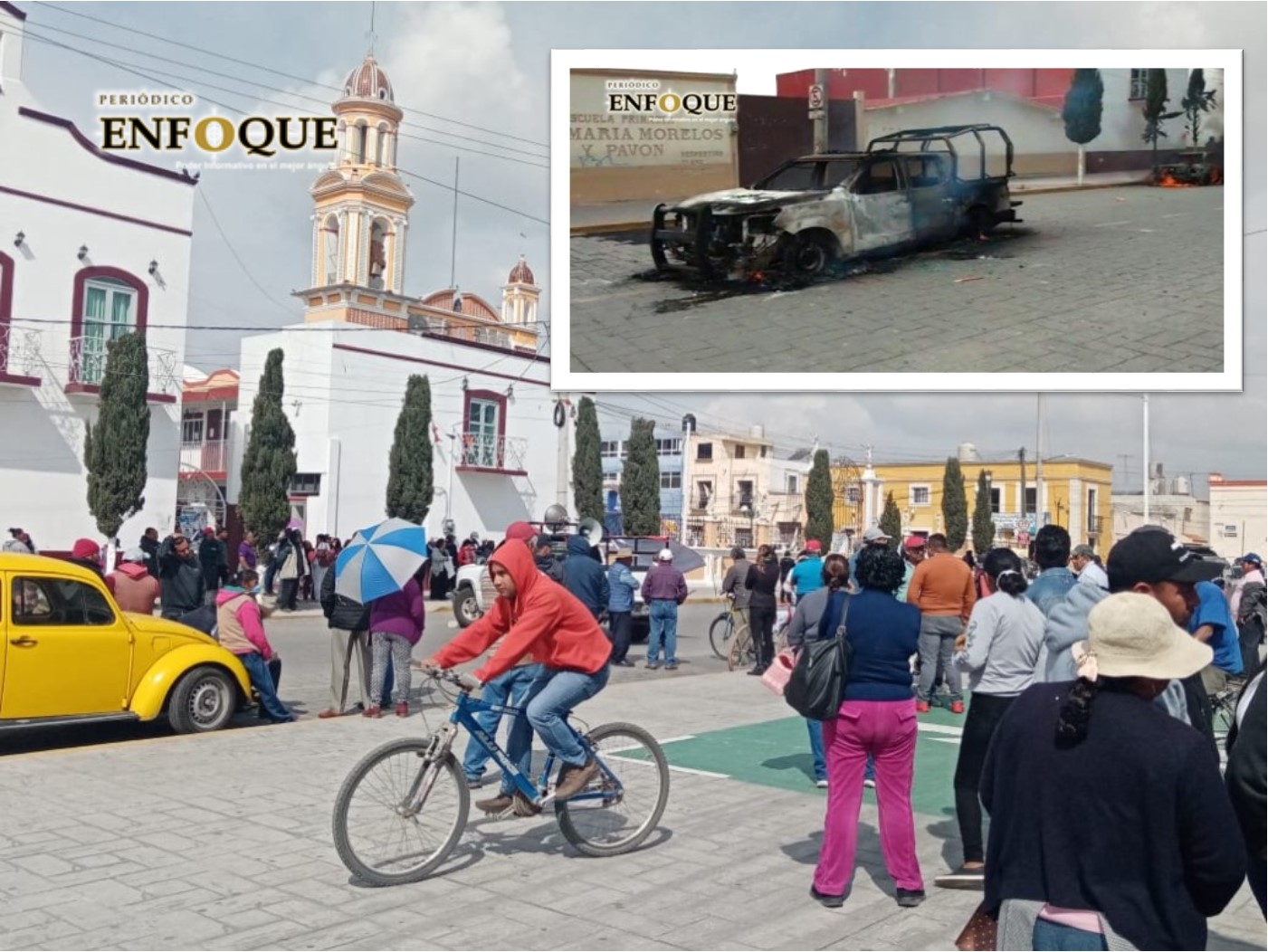 Foto: Marisol Oropeza Detienen a 14 que participaron en quema de vehículos y cierres de carreteras en Amozoc