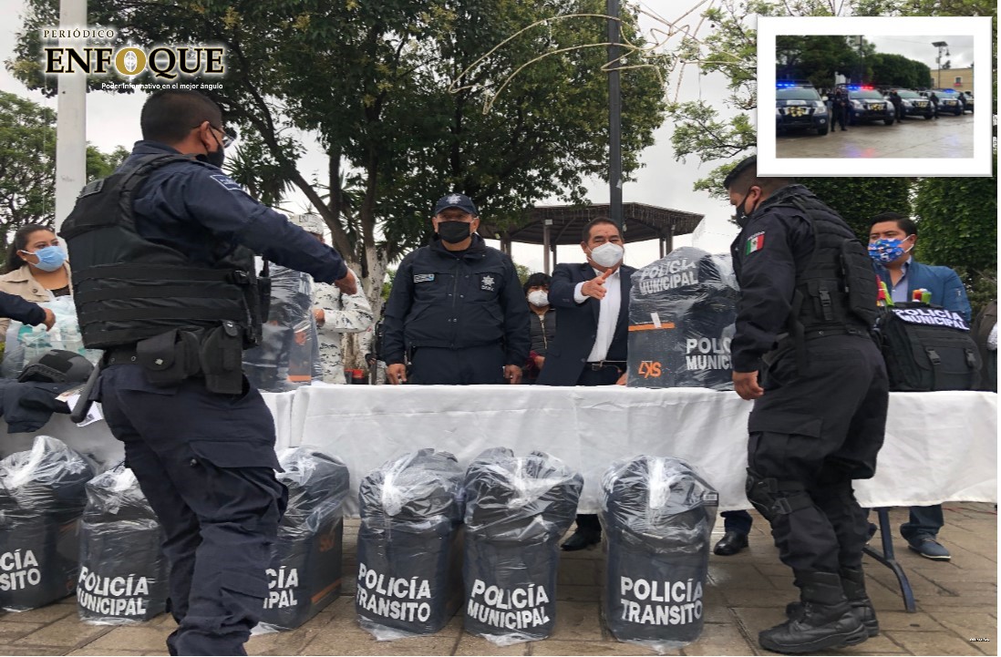 Foto: Cortesía Incorporan cinco patrullas al municipio de Amozoc