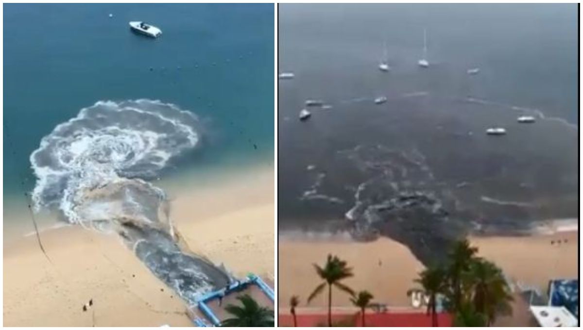 Foto: Cortesía Redes se enfadan tras video que muestra descarga de aguas negras en Acapulco