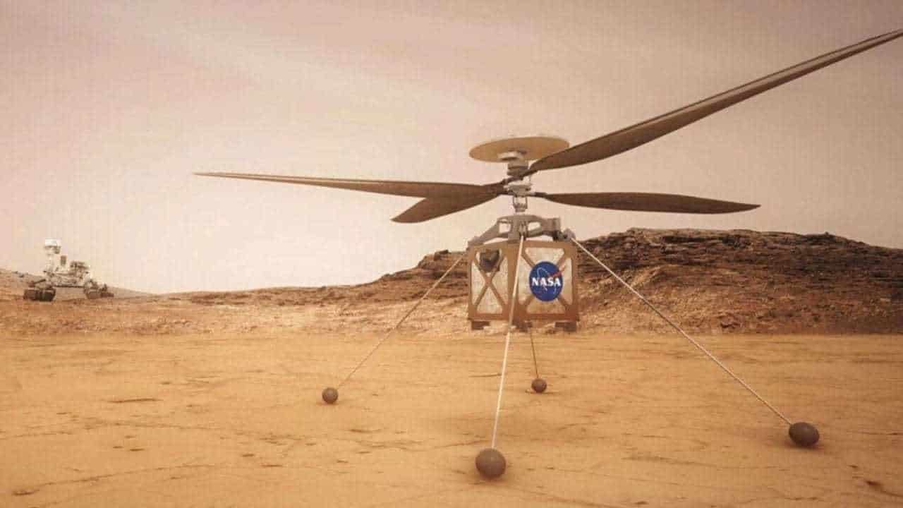 Foto: Cortesía Ingenuity, el primer 'helicóptero' que sobrevolará Marte en 2021